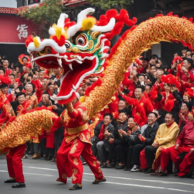Danse du dragon chinois
